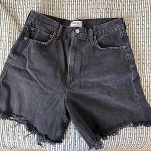 Agolde Women's Black Denim Shorts